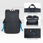 Sac à dos Rivacase Regent 8067 compartiment principal