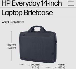 Sacoche HP Everyday 14" posée sur valise