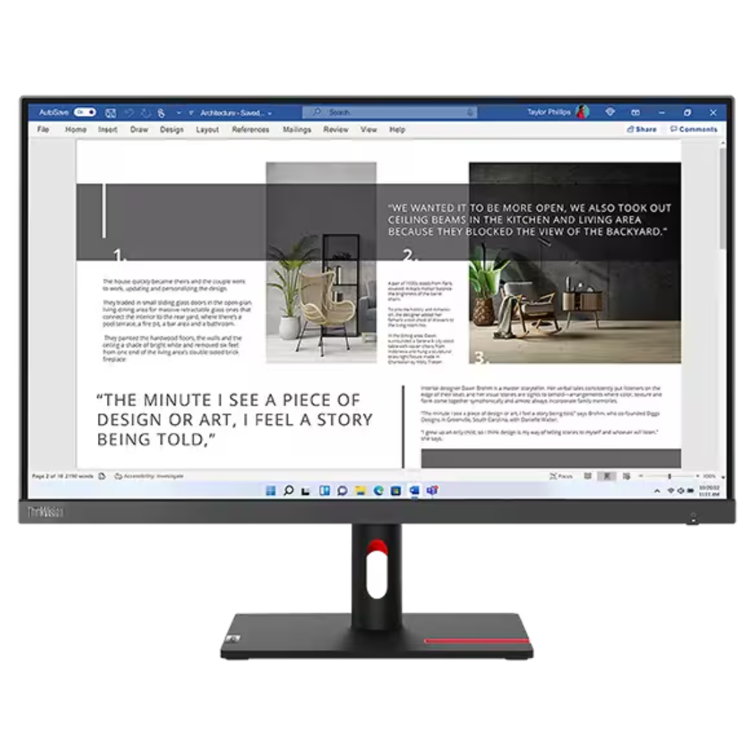 ThinkVision S27i-30 Full HD (1) Écran 27" Lenovo ThinkVision S27i-30 Full HD (63DFKAT4EU) – Image 1