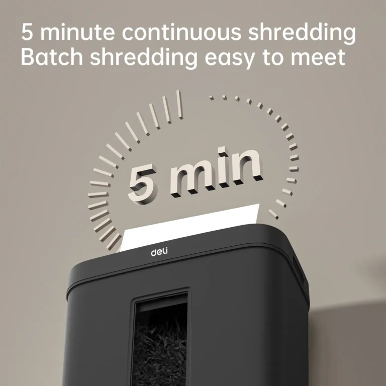 Deli-ET021 Paper Shredder avec bac 12L
