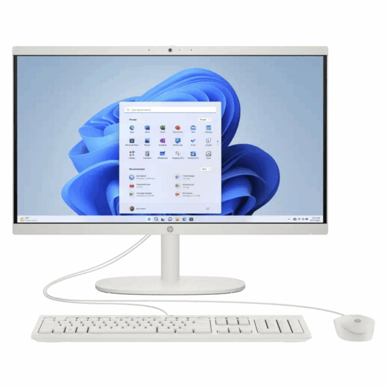 Ordinateur All-in-One HP 22-dg0004nk design blanc