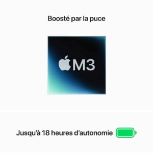 MacBook Air M3 13" ouvert avec clavier