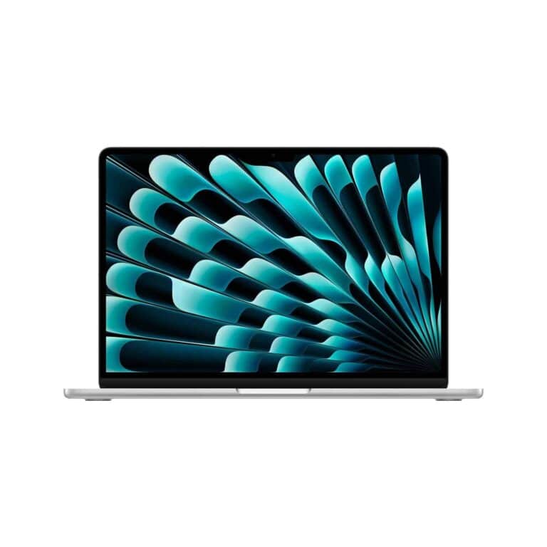 MacBook Air M3 13 pouces Argent ouvert