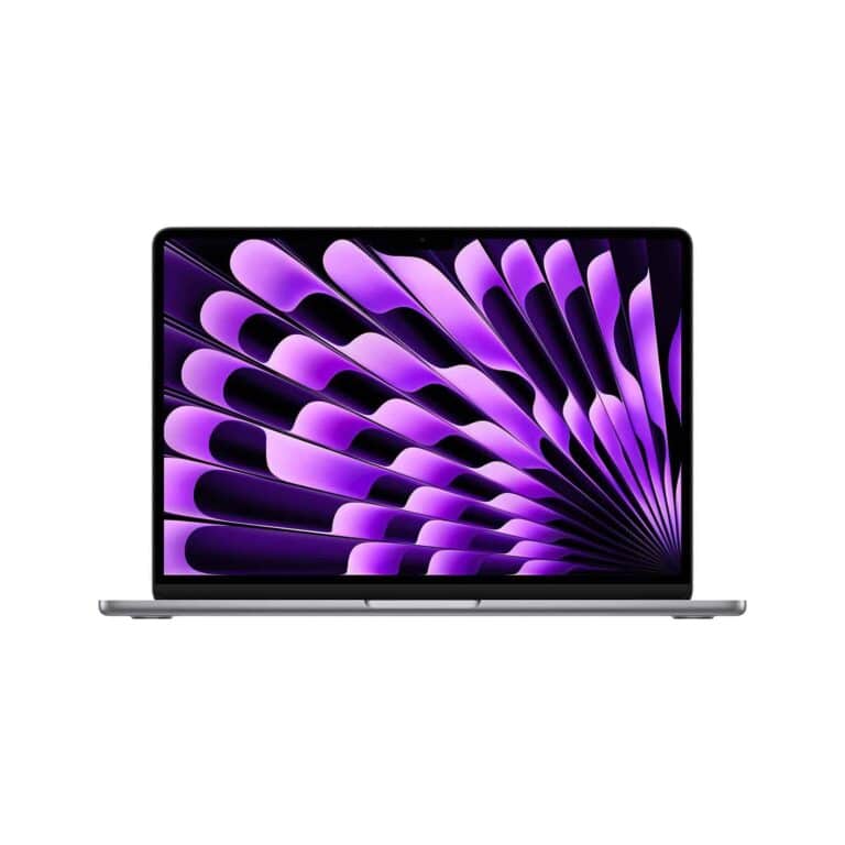 Apple MacBook Air M3 13 pouces ouvert bureau