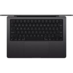 MacBook Air M4 14 pouces Space Black vue de face