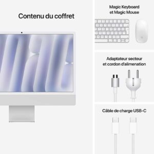 Apple iMac M4 avec clavier et souris