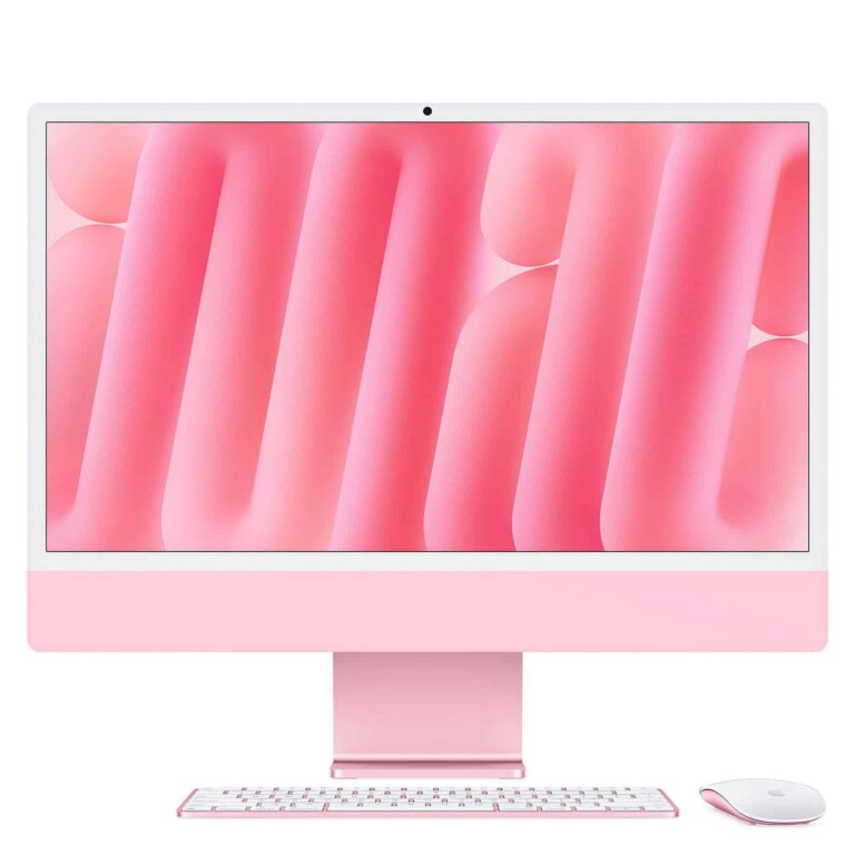 Apple iMac M4 24″ Rose – Vue de face