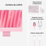 Apple iMac M4 Rose – Profil latéral