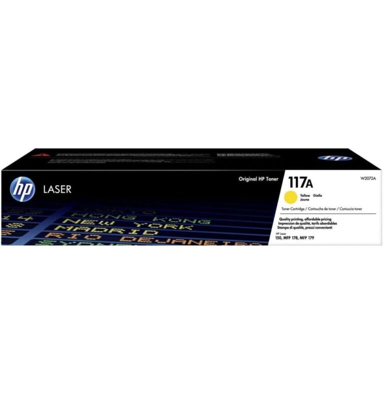Toner HP 117A Jaune W2072A d’origine