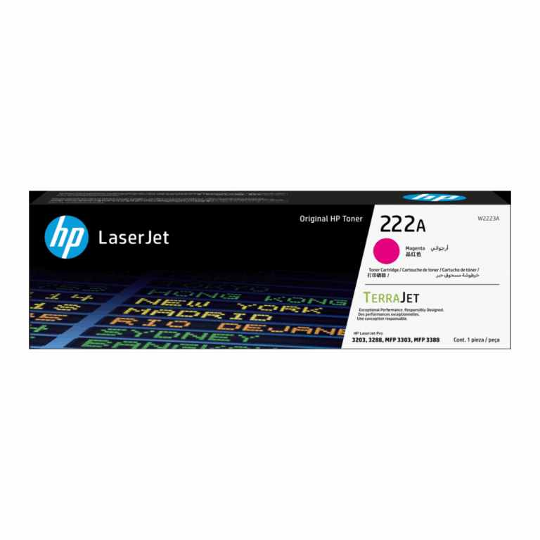 HP 222A Magenta W2223A Toner LaserJet Impression couleur magenta vive