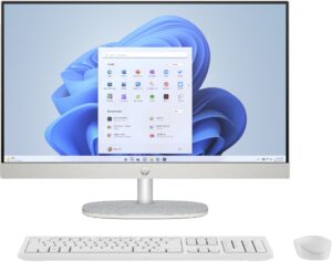 HP All-in-One 24-cr0000nk i7 blanc avec clavier et souris inclus