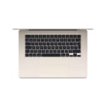 Profil fin du MacBook Air M3 13 pouces couleur Lumière stellaire
