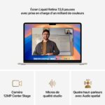MacBook Air M4 13" ouvert montrant l’écran