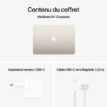 MacBook Air M4 13" 2025 clavier et Touch ID