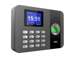 Machine de présence Deli E3747 argent
