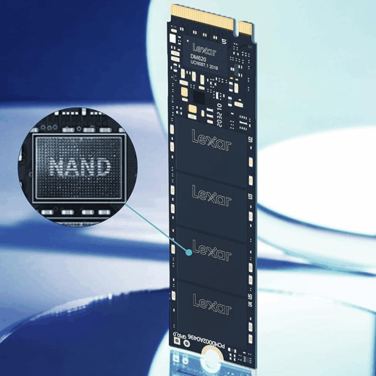 SSD Lexar NM620 installé sur carte mère