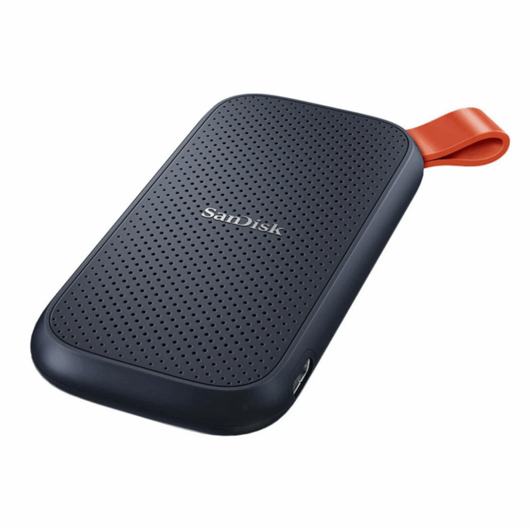 SSD SanDisk 2 To vue avant, compact noir