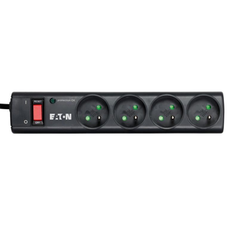 Multiprise parasurtenseur Eaton PS4F 4 prises FR