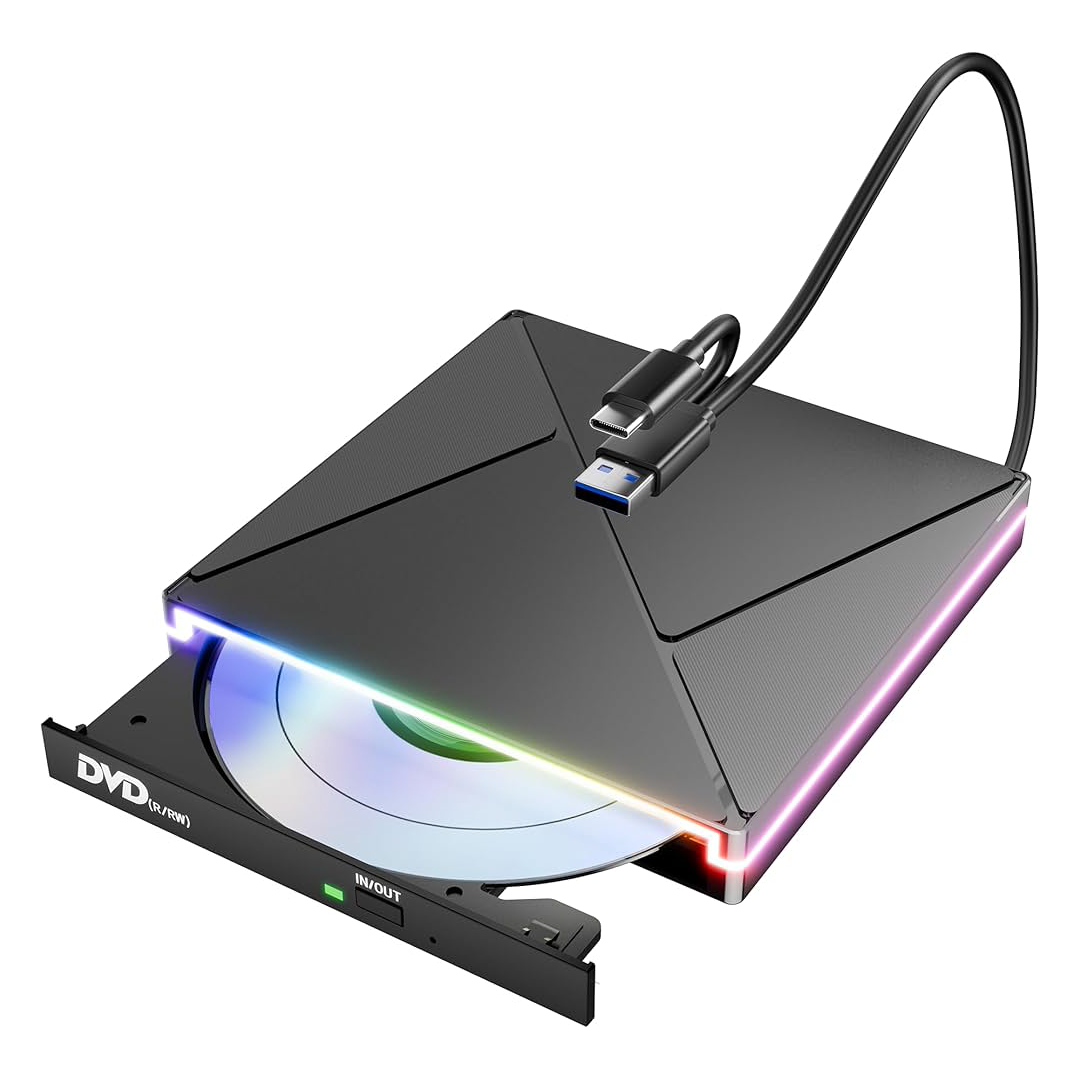 Lecteur optique externe DVD USB pour PC portable et ordinateur au Maroc