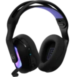 Casque Logitech G522 LIGHTSPEED vue latérale design gaming RGB - noir