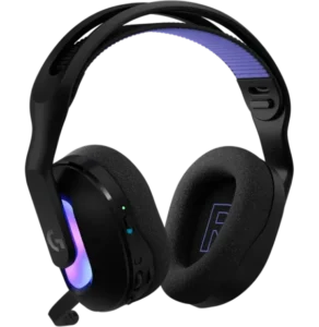 Casque Logitech G522 LIGHTSPEED vue latérale design gaming RGB - noir
