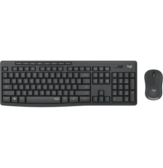 Clavier souris Logitech MK295 Silent vue de dessus AZERTY