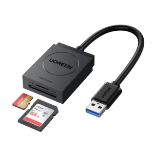 UGREEN 20250 lecteur carte mémoire SD TF USB 3.0 avec lecture simultanée pour PC Mac et Linux