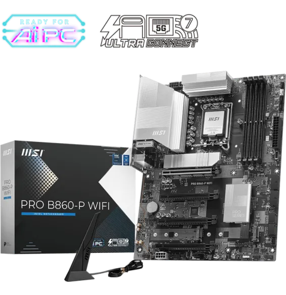 Carte Mère MSI PRO B860-P WIFI LGA1851 DDR5 ATX avec boîte officielle MSI
