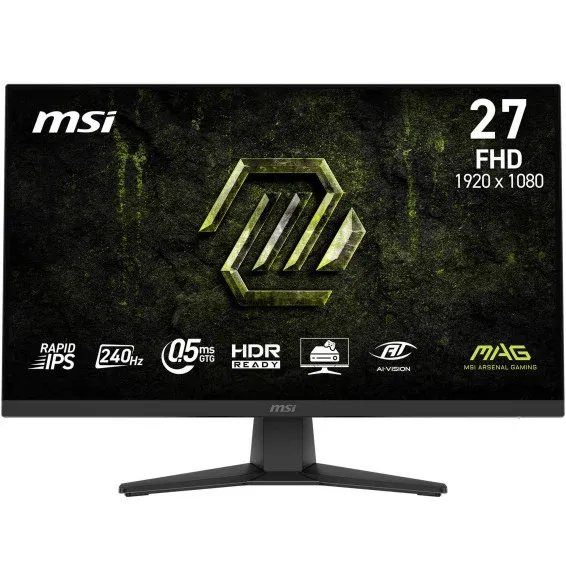 Écran Gaming MSI MAG 272F X24 27 pouces Full HD 240Hz Rapid IPS 9S6-3CE51T-011