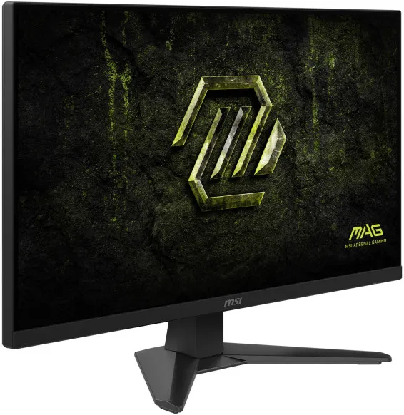 Vue avant gauche de l’Écran Gaming MSI MAG 272F X24 27 pouces Full HD 240Hz