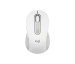 logitech m650 souris blanche vue dessus précision et clic silencieux