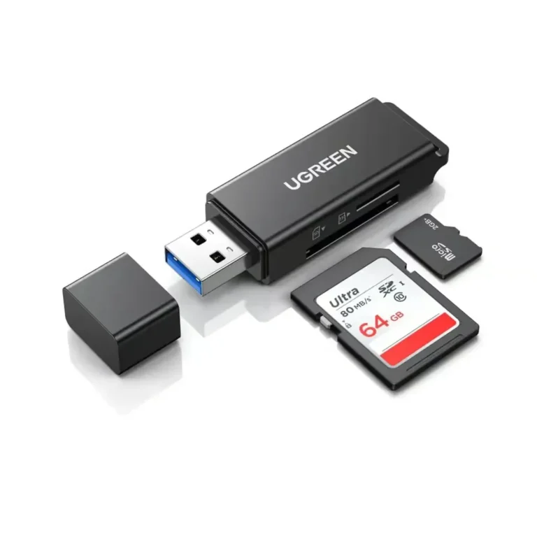 UGREEN 40752 lecteur carte SD TF USB 3.0 haute vitesse 5 Gbps pour PC Mac et ordinateur portable
