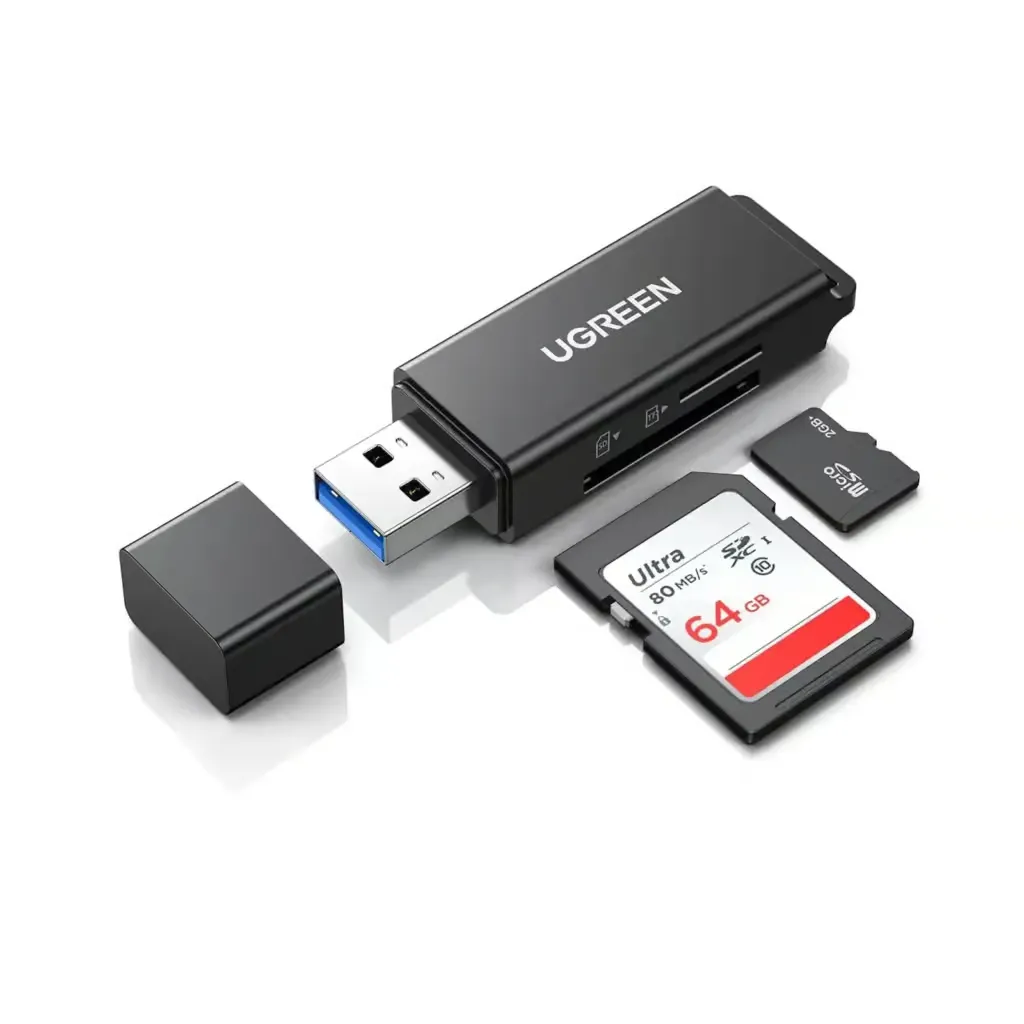 UGREEN-40752-USB-3.0-SD-Card-Reader-Compatible-with-SD-1024x1024 UGREEN 40752 lecteur carte SD TF USB 3.0 haute vitesse 5 Gbps pour PC Mac et ordinateur portable