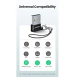 Adaptateur USB-C UGREEN 50568 compatible avec chargeur ordinateur tablette et périphériques USB-C