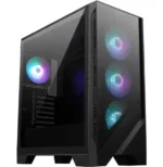 Boîtier PC MSI MAG FORGE 320R AIRFLOW noir avec panneau en verre trempé et ventilateurs ARGB