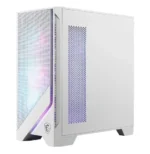Boîtier PC MSI MAG FORGE 320R AIRFLOW blanc avec façade airflow et éclairage ARGB