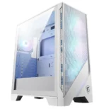 Boîtier MSI MAG FORGE 320R AIRFLOW blanc avec verre trempé et façade ventilée