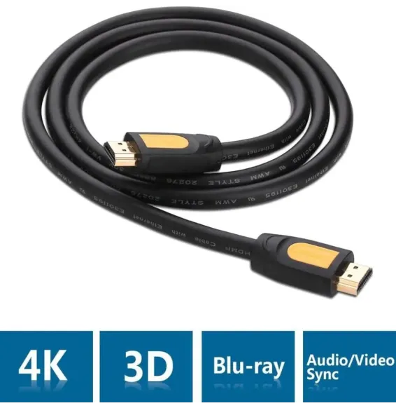 Câble HDMI UGREEN 10130 mâle vers mâle 3 mètres avec transmission audio vidéo haute définition