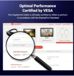 Câble DisplayPort UGREEN 80390 certifié VESA pour affichage 8K 60Hz et transmission stable