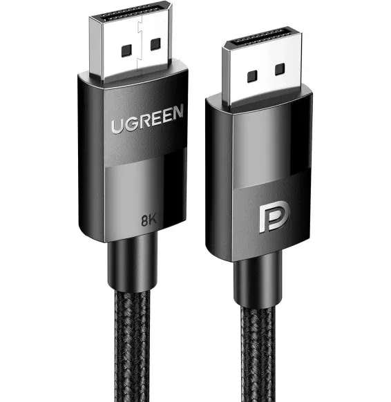 Câble DisplayPort UGREEN 80390 mâle vers mâle 1 mètre avec connecteurs haute performance