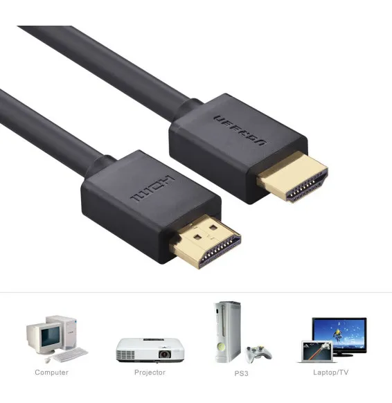 Câble HDMI UGREEN mâle vers mâle 1m 2m 3m pour TV écran et vidéoprojecteur