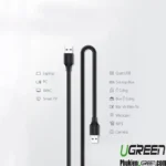 Câble USB 2.0 UGREEN 10310 et 10311 avec connecteurs USB-A mâle vers mâle