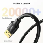 Cable USB 3.0 UGREEN 10368 mâle vers femelle 1 m à 3 m – Image 3
