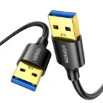 Connecteurs USB-A du câble USB 3.0 UGREEN 10370 et 10371 haute vitesse