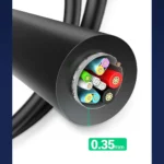 Structure interne du câble USB-C UGREEN 20882 avec gaine renforcée