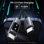 Câble UGREEN 50751 USB-C avec charge rapide pour appareils compatibles