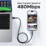Câble USB-C UGREEN 50751 pour transfert de données entre ordinateur et smartphone