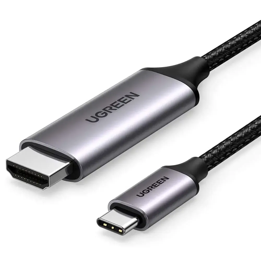 cable-usb-c-vers-hdmi-ugreen-50570-15m-4k-60hz (1) Câble USB-C vers HDMI UGREEN 50570 1,5 m 4K 60Hz avec gaine tressée