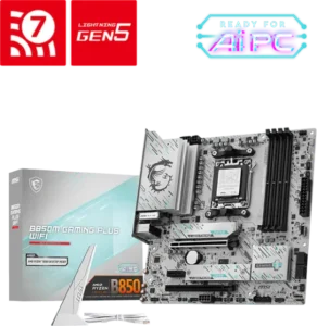 Carte Mère MSI B850M GAMING PLUS WIFI AM5 DDR5 avec boîte officielle MSI
