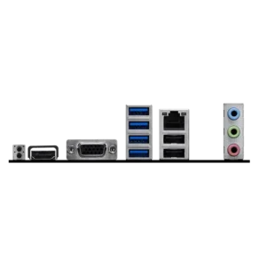 Carte Mère MSI PRO B840M-B panneau arrière avec HDMI VGA USB LAN 2.5G et audio